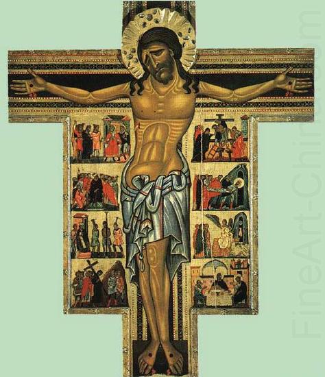 MASTER of San Francesco Bardi Crucifix with china oil painting image